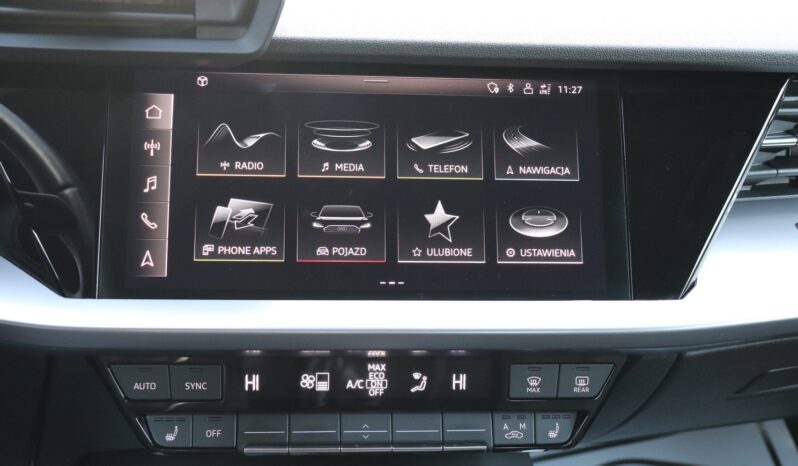 AUDI A3 35 TFSI MHEV S-TRONIC, 1 WŁAŚCICIEL, KRAJOWY, SERWISOWANY, NISKI PRZEBIEG, GWARANCJA, SAM PARKUJE full