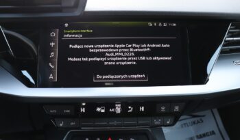 AUDI A3 35 TFSI MHEV S-TRONIC, 1 WŁAŚCICIEL, KRAJOWY, SERWISOWANY, NISKI PRZEBIEG, GWARANCJA, SAM PARKUJE full