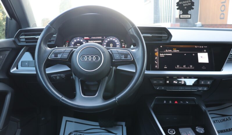 AUDI A3 35 TFSI MHEV S-TRONIC, 1 WŁAŚCICIEL, KRAJOWY, SERWISOWANY, NISKI PRZEBIEG, GWARANCJA, SAM PARKUJE full